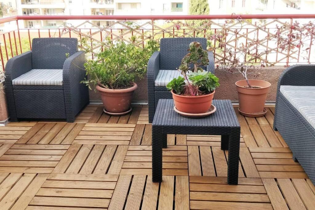 T3 Le Designer 4E-Terrasse-Climatisation & Netflix Apartment Марсилия Екстериор снимка